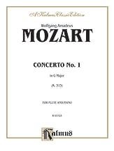 CONCERTO #1 IN G MAJOR K313 Flute and Piano Reduction cover Thumbnail